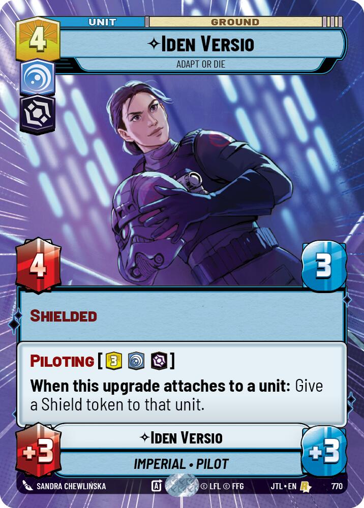 Iden Versio - Adapt or Die (770) (Hyperspace Foil) (770) [Jump to Lightspeed] | Shuffle n Cut Hobbies & Games