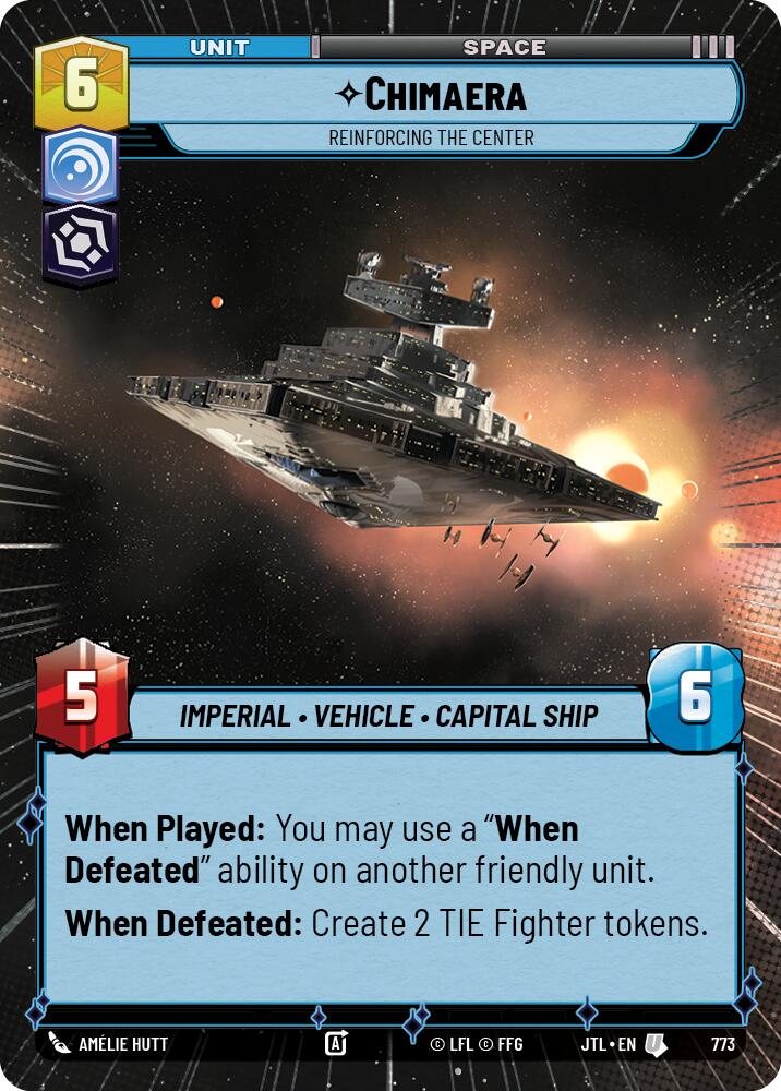 Chimaera - Reinforcing the Center (773) (Hyperspace Foil) (773) [Jump to Lightspeed] | Shuffle n Cut Hobbies & Games