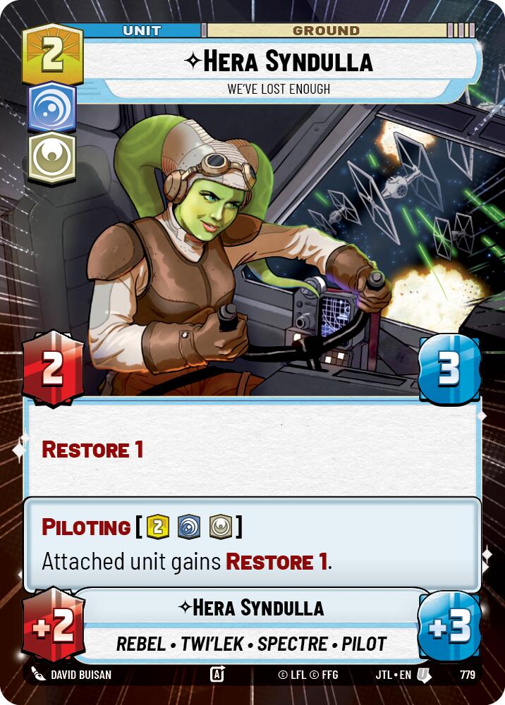 Hera Syndulla - We've Lost Enough (779) (Hyperspace Foil) (779) [Jump to Lightspeed] | Shuffle n Cut Hobbies & Games