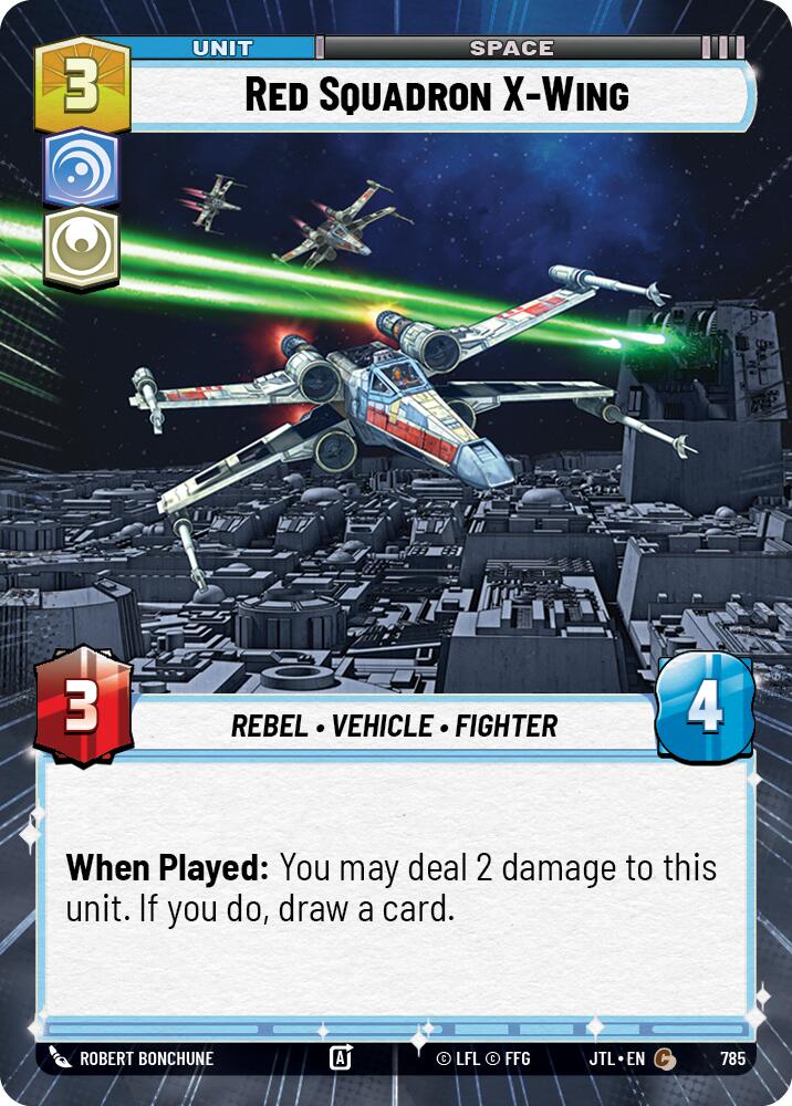 Red Squadron X-Wing (785) (Hyperspace Foil) (785) [Jump to Lightspeed] | Shuffle n Cut Hobbies & Games