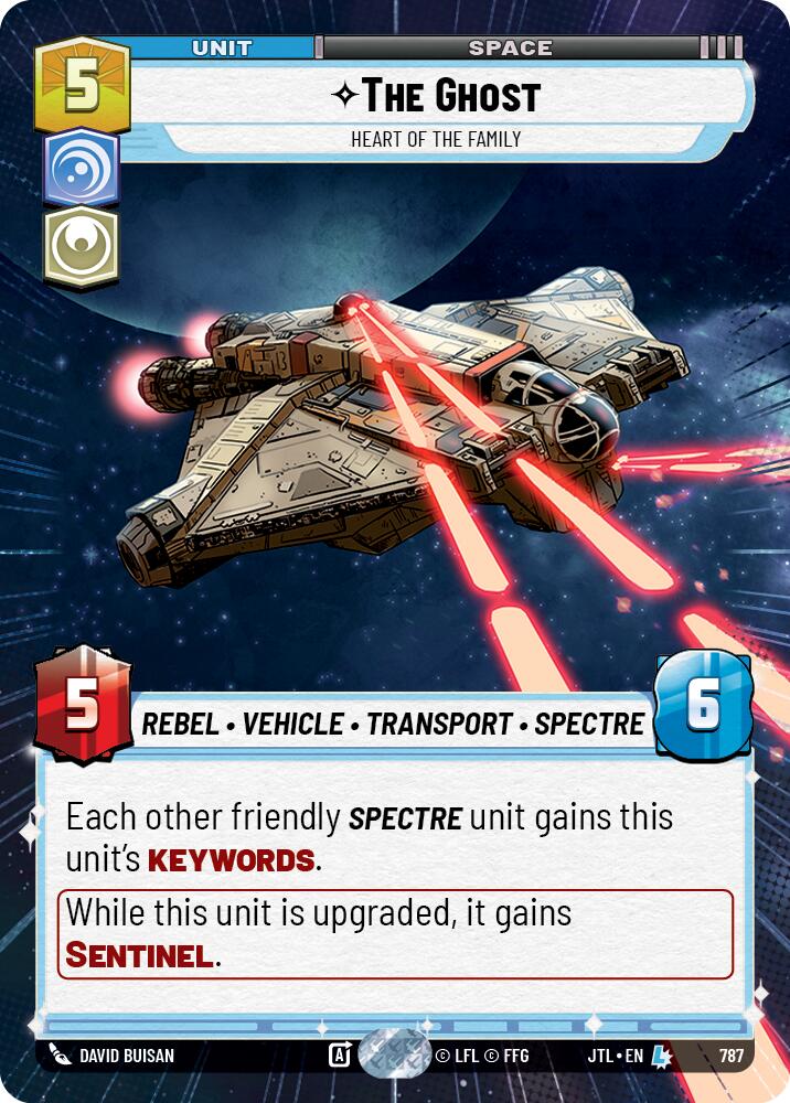 The Ghost - Heart of the Family (787) (Hyperspace Foil) (787) [Jump to Lightspeed] | Shuffle n Cut Hobbies & Games