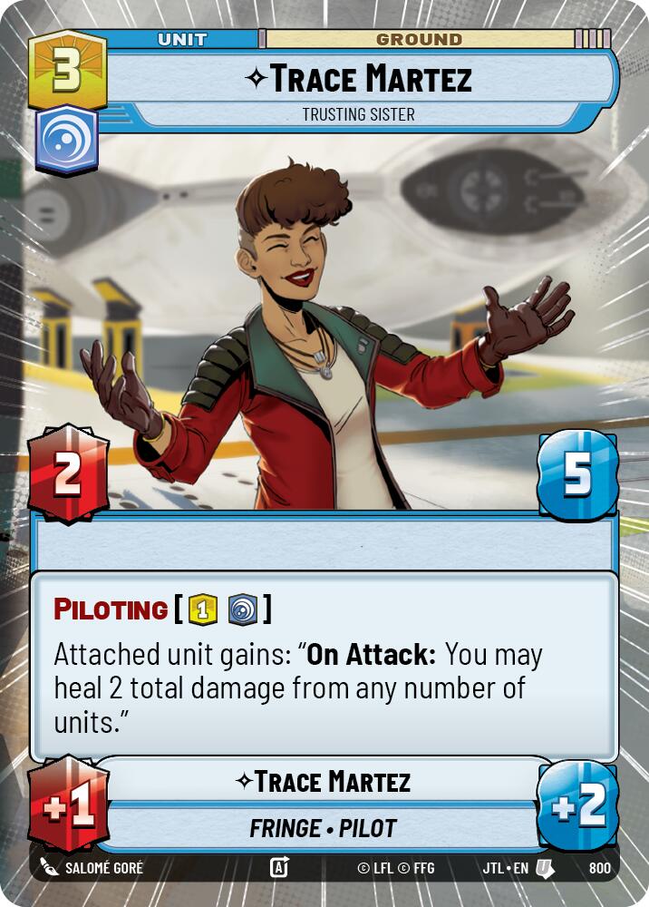 Trace Martez - Trusting Sister (800) (Hyperspace Foil) (800) [Jump to Lightspeed] | Shuffle n Cut Hobbies & Games
