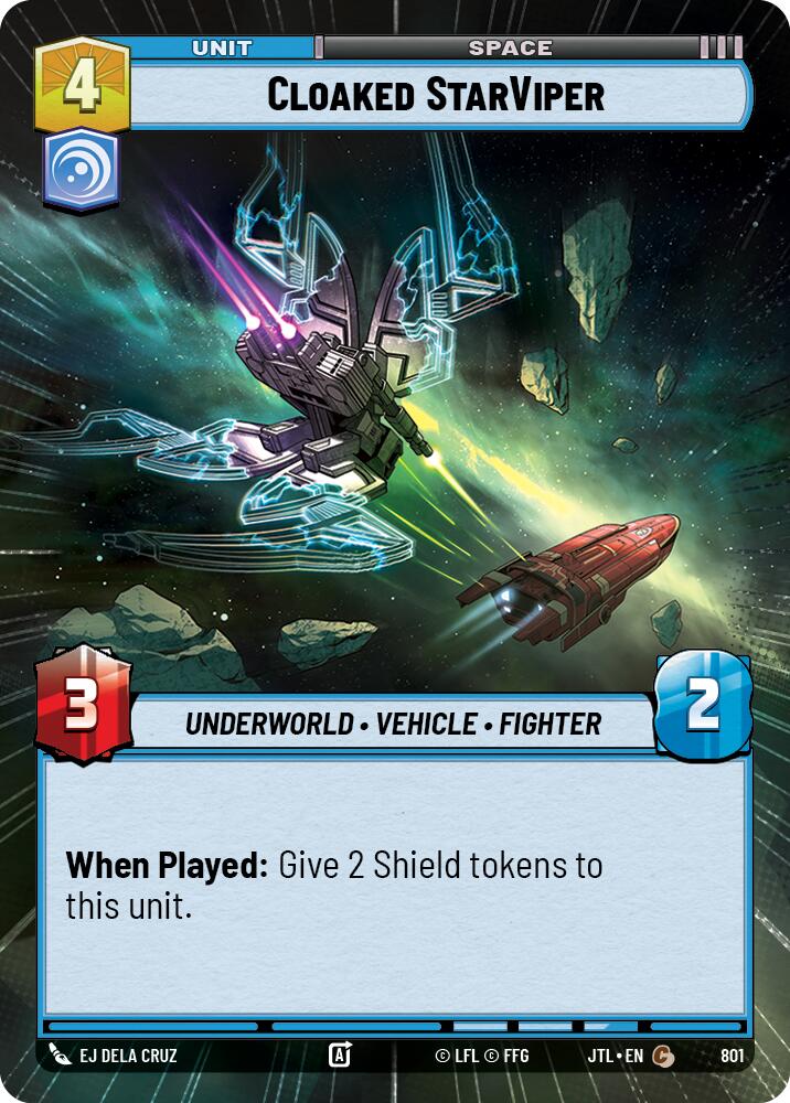 Cloaked StarViper (801) (Hyperspace Foil) (801) [Jump to Lightspeed] | Shuffle n Cut Hobbies & Games