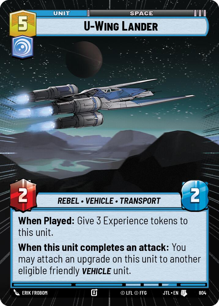 U-Wing Lander (804) (Hyperspace Foil) (804) [Jump to Lightspeed] | Shuffle n Cut Hobbies & Games