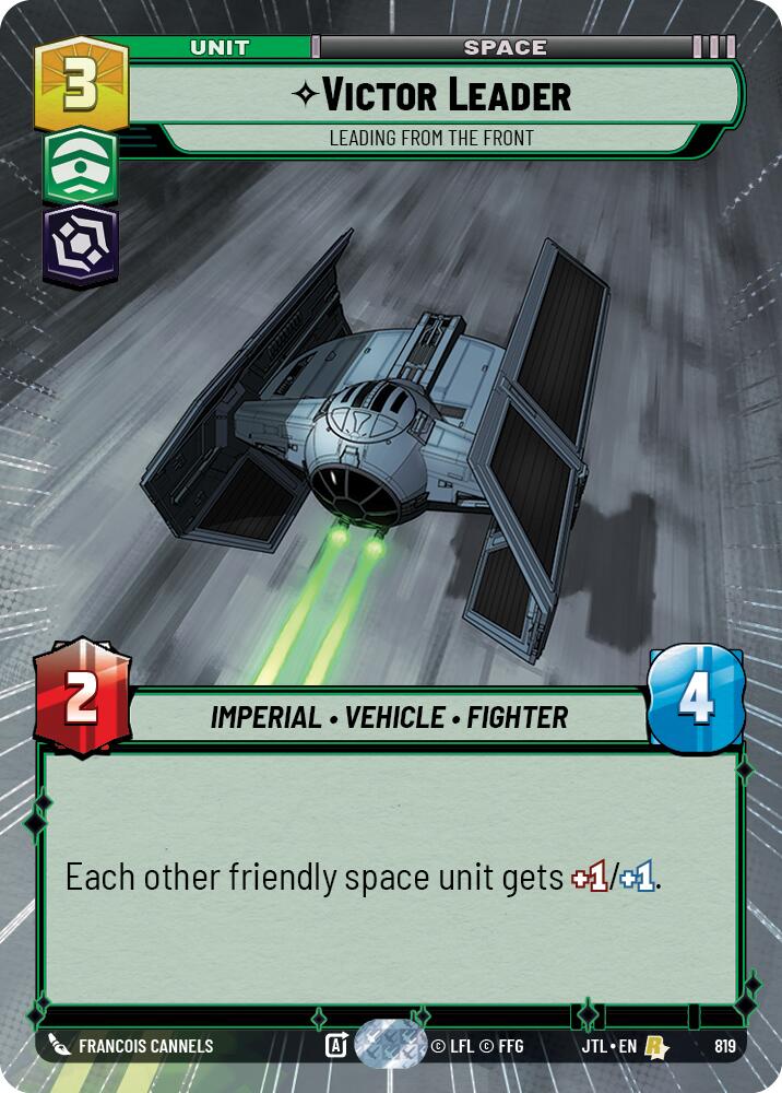 Victor Leader - Leading from the Front (819) (Hyperspace Foil) (819) [Jump to Lightspeed] | Shuffle n Cut Hobbies & Games