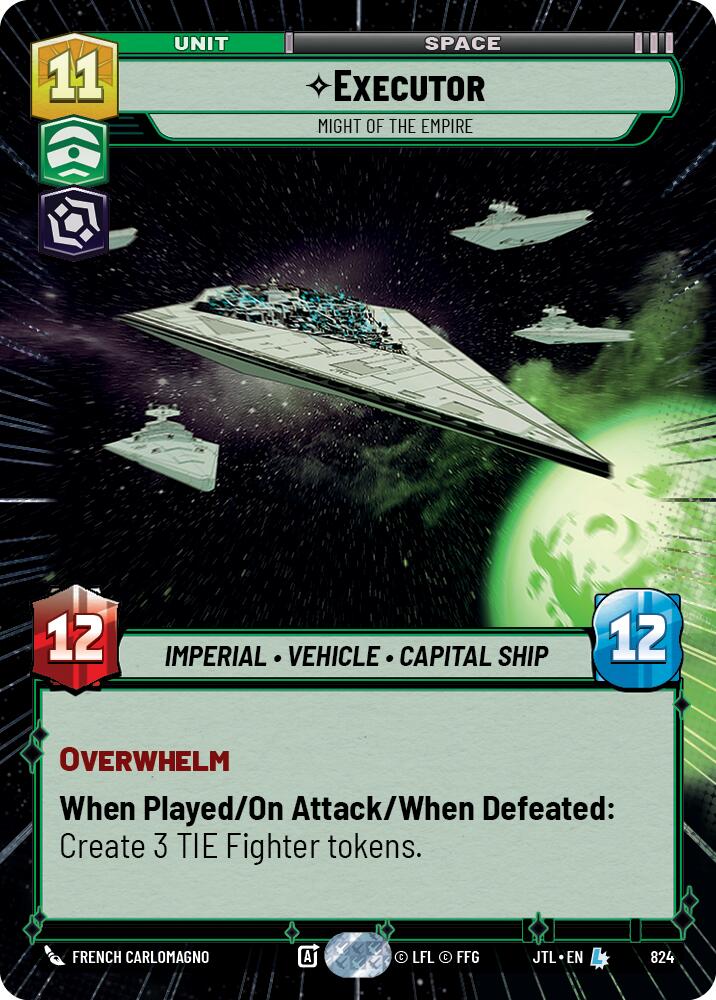 Executor - Might of the Empire (824) (Hyperspace Foil) (824) [Jump to Lightspeed] | Shuffle n Cut Hobbies & Games