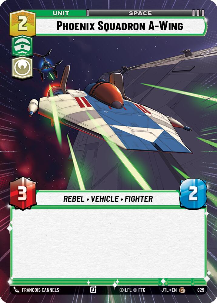 Phoenix Squadron A-Wing (829) (Hyperspace Foil) (829) [Jump to Lightspeed] | Shuffle n Cut Hobbies & Games