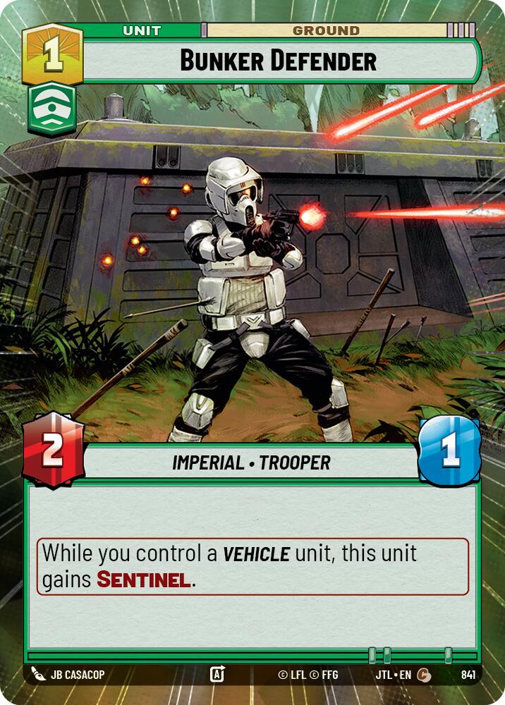 Bunker Defender (841) (Hyperspace Foil) (841) [Jump to Lightspeed] | Shuffle n Cut Hobbies & Games