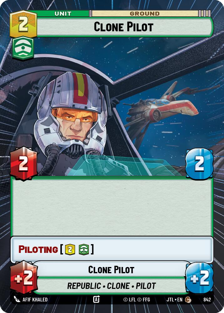 Clone Pilot (842) (Hyperspace Foil) (842) [Jump to Lightspeed] | Shuffle n Cut Hobbies & Games