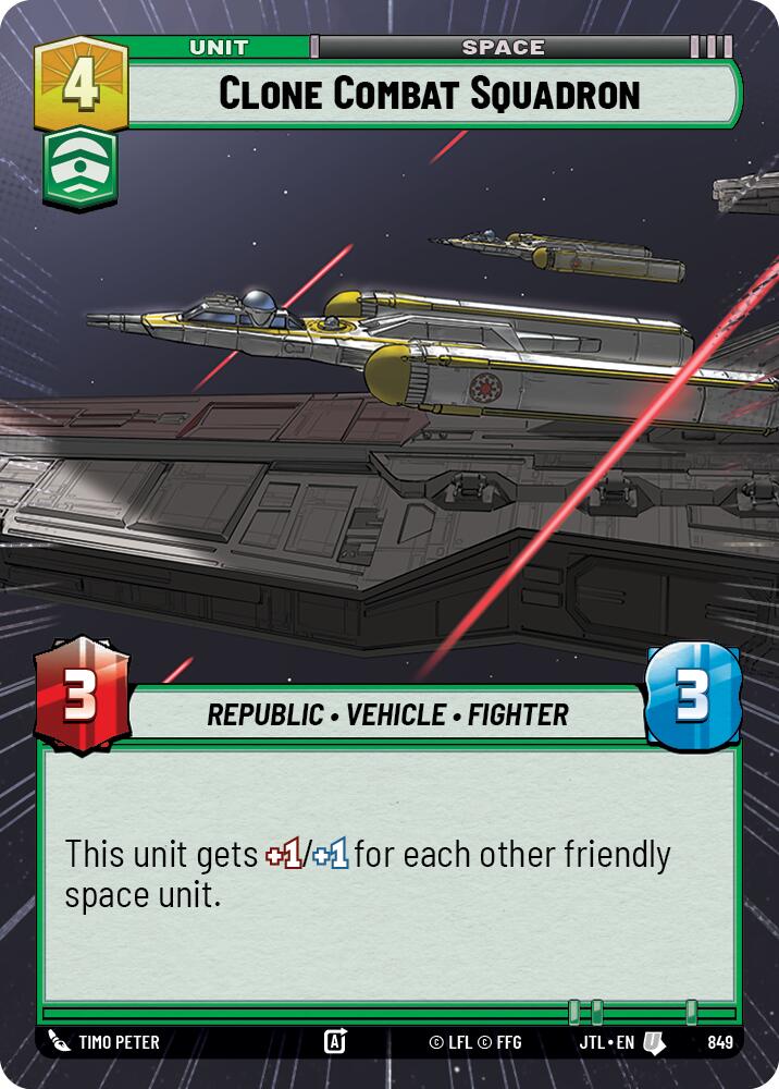 Clone Combat Squadron (849) (Hyperspace Foil) (849) [Jump to Lightspeed] | Shuffle n Cut Hobbies & Games