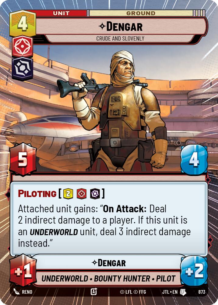 Dengar - Crude and Slovenly (873) (Hyperspace Foil) (873) [Jump to Lightspeed] | Shuffle n Cut Hobbies & Games