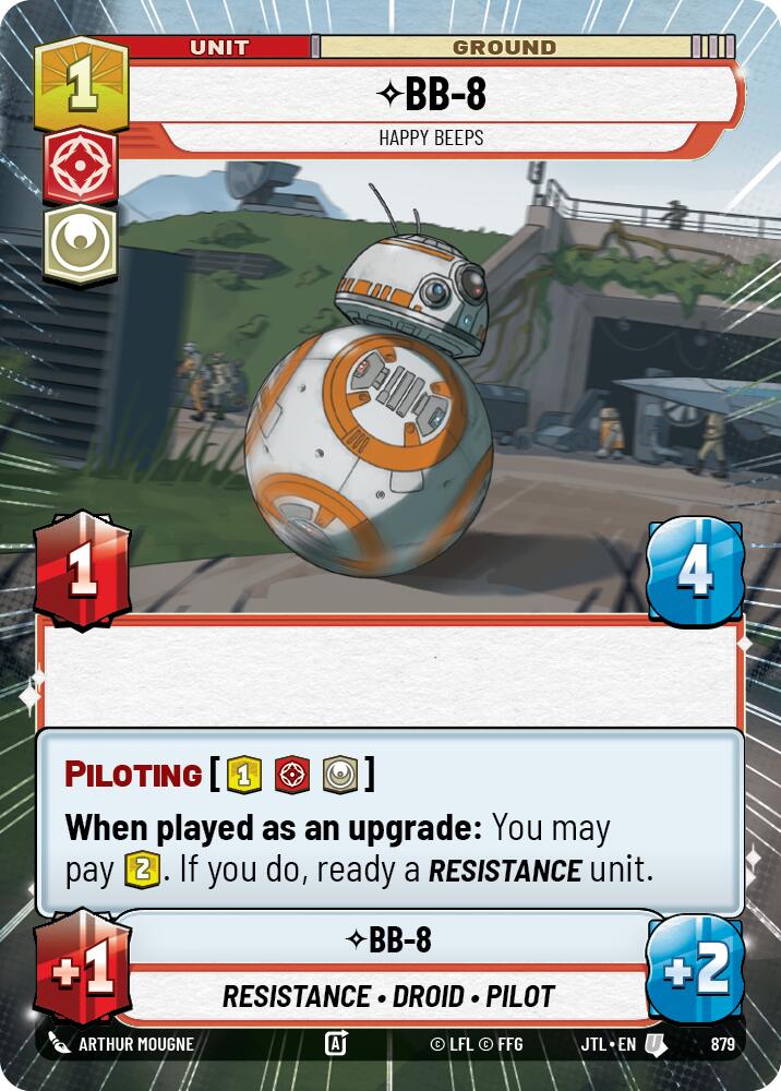 BB-8 - Happy Beeps (879) (Hyperspace Foil) (879) [Jump to Lightspeed] | Shuffle n Cut Hobbies & Games