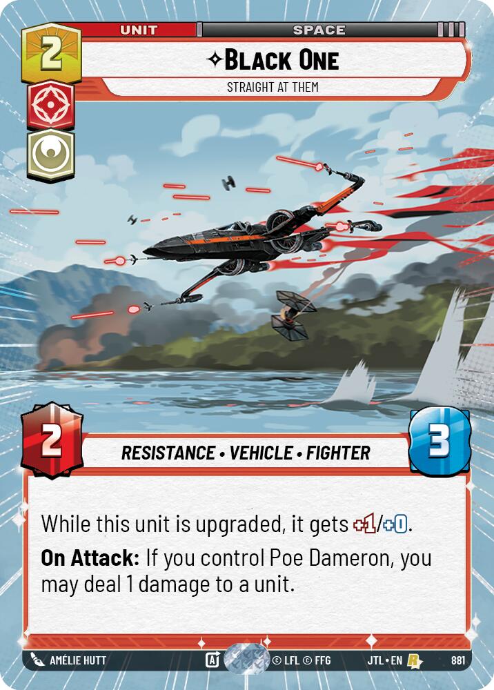 Black One - Straight At Them (881) (Hyperspace Foil) (881) [Jump to Lightspeed] | Shuffle n Cut Hobbies & Games