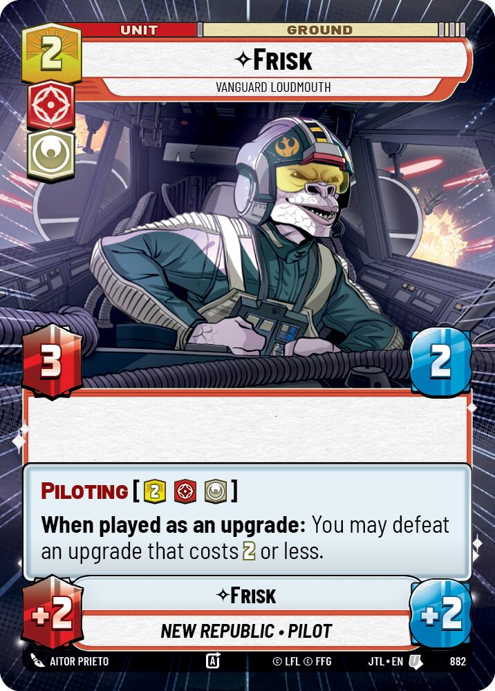 Frisk - Vanguard Loudmouth (882) (Hyperspace Foil) (882) [Jump to Lightspeed] | Shuffle n Cut Hobbies & Games