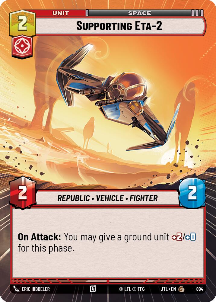 Supporting Eta-2 (894) (Hyperspace Foil) (894) [Jump to Lightspeed] | Shuffle n Cut Hobbies & Games