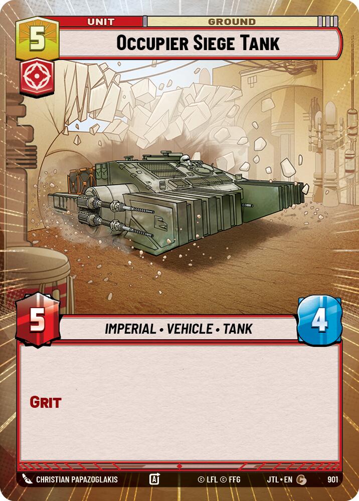 Occupier Siege Tank (901) (Hyperspace Foil) (901) [Jump to Lightspeed] | Shuffle n Cut Hobbies & Games