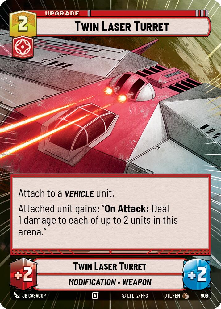 Twin Laser Turret (906) (Hyperspace Foil) (906) [Jump to Lightspeed] | Shuffle n Cut Hobbies & Games