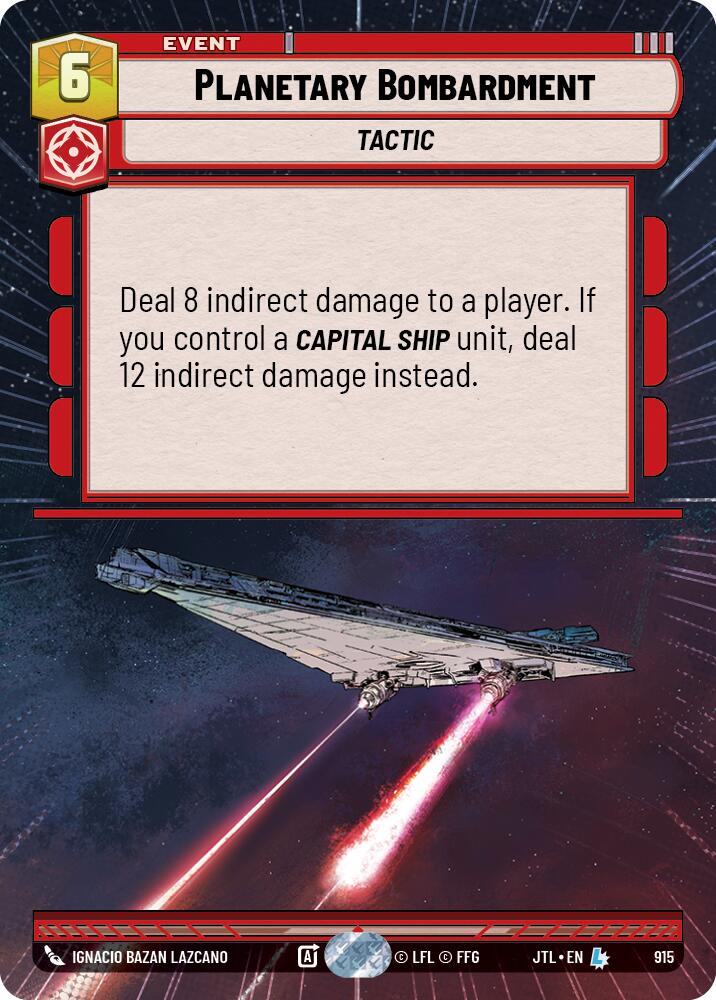 Planetary Bombardment (915) (Hyperspace Foil) (915) [Jump to Lightspeed] | Shuffle n Cut Hobbies & Games