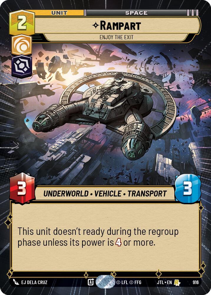 Rampart - Enjoy the Exit (916) (Hyperspace Foil) (916) [Jump to Lightspeed] | Shuffle n Cut Hobbies & Games