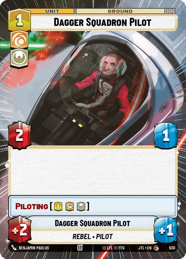 Dagger Squadron Pilot (930) (Hyperspace Foil) (930) [Jump to Lightspeed] | Shuffle n Cut Hobbies & Games