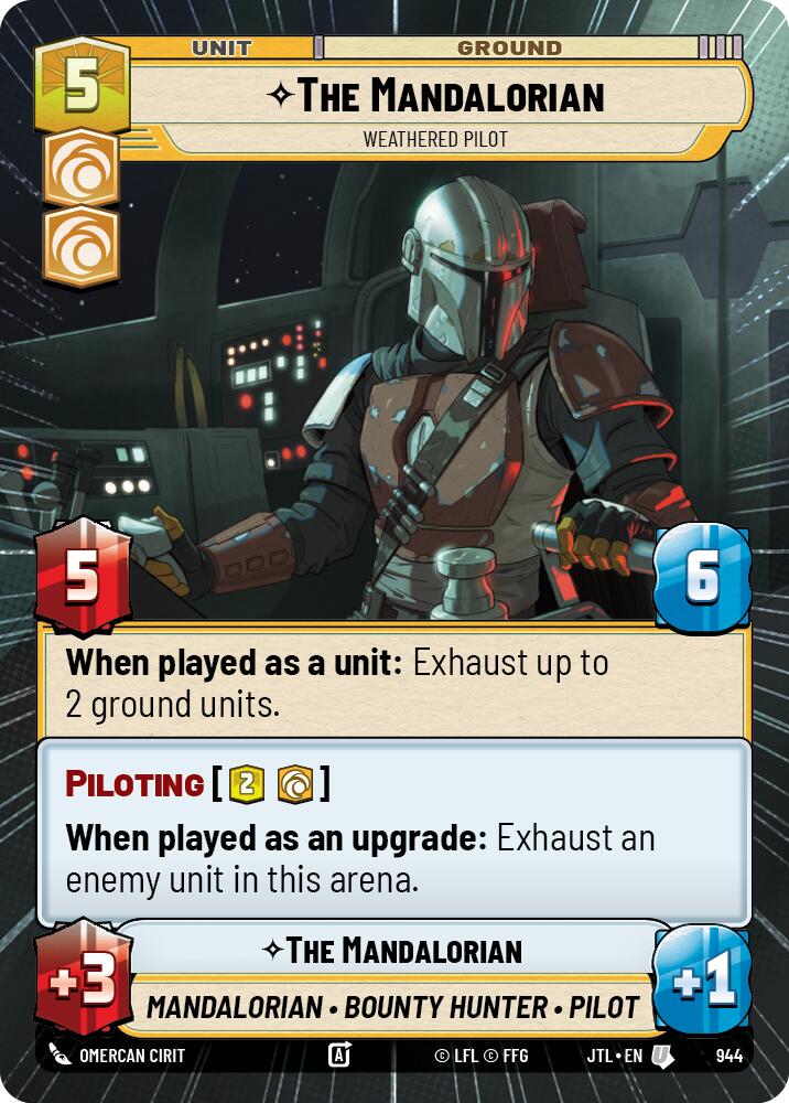 The Mandalorian - Weathered Pilot (944) (Hyperspace Foil) (944) [Jump to Lightspeed] | Shuffle n Cut Hobbies & Games