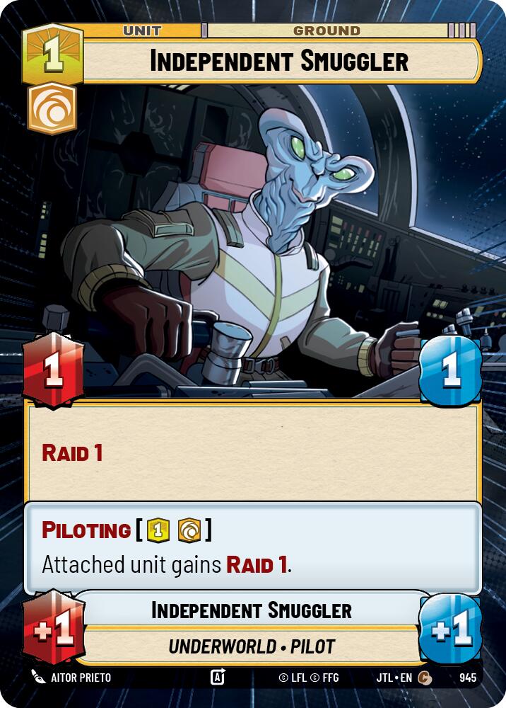 Independent Smuggler (945) (Hyperspace Foil) (945) [Jump to Lightspeed] | Shuffle n Cut Hobbies & Games