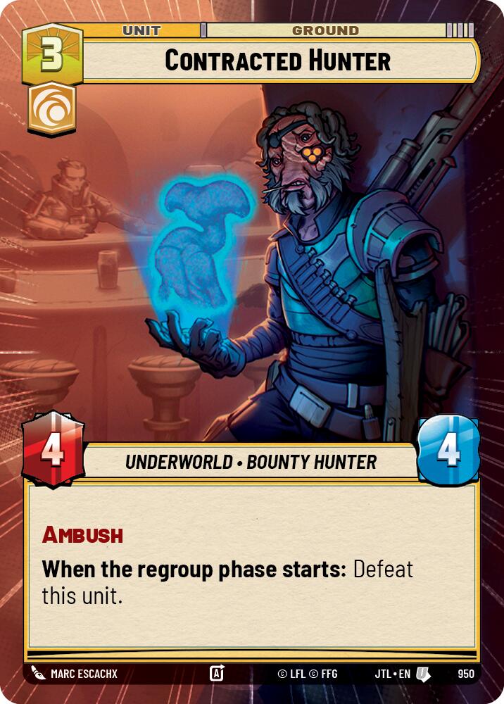 Contracted Hunter (950) (Hyperspace Foil) (950) [Jump to Lightspeed] | Shuffle n Cut Hobbies & Games