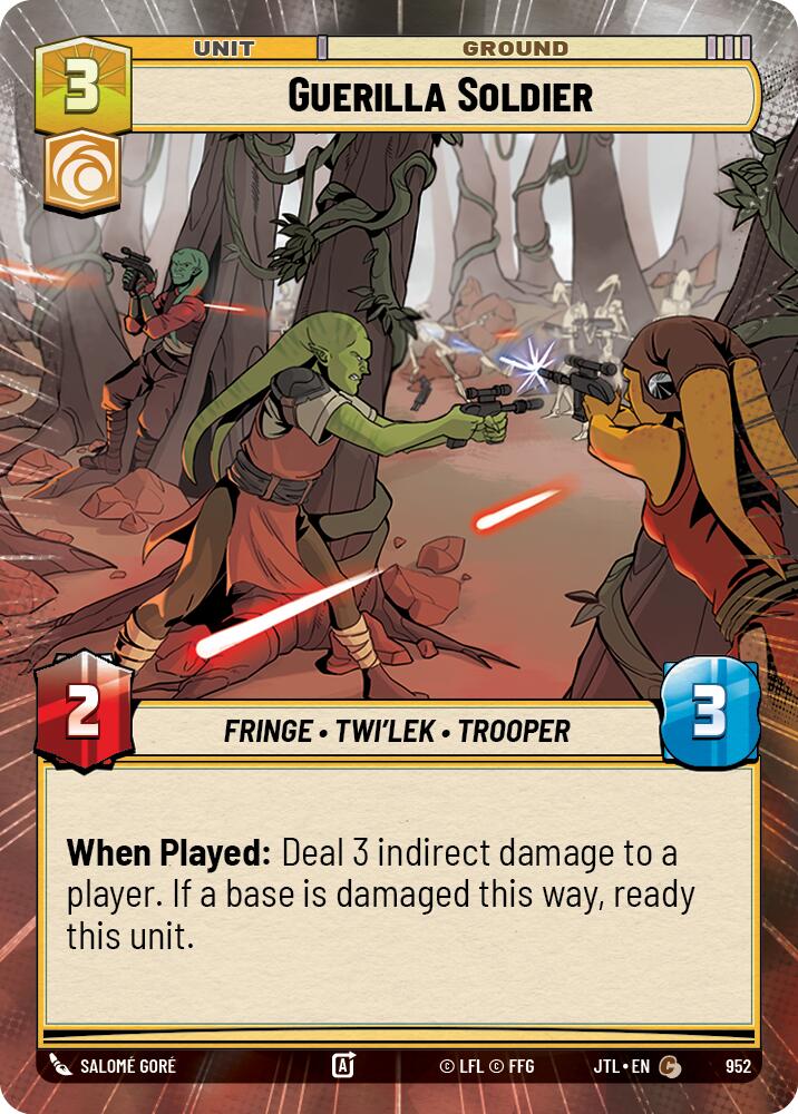 Guerilla Soldier (952) (Hyperspace Foil) (952) [Jump to Lightspeed] | Shuffle n Cut Hobbies & Games