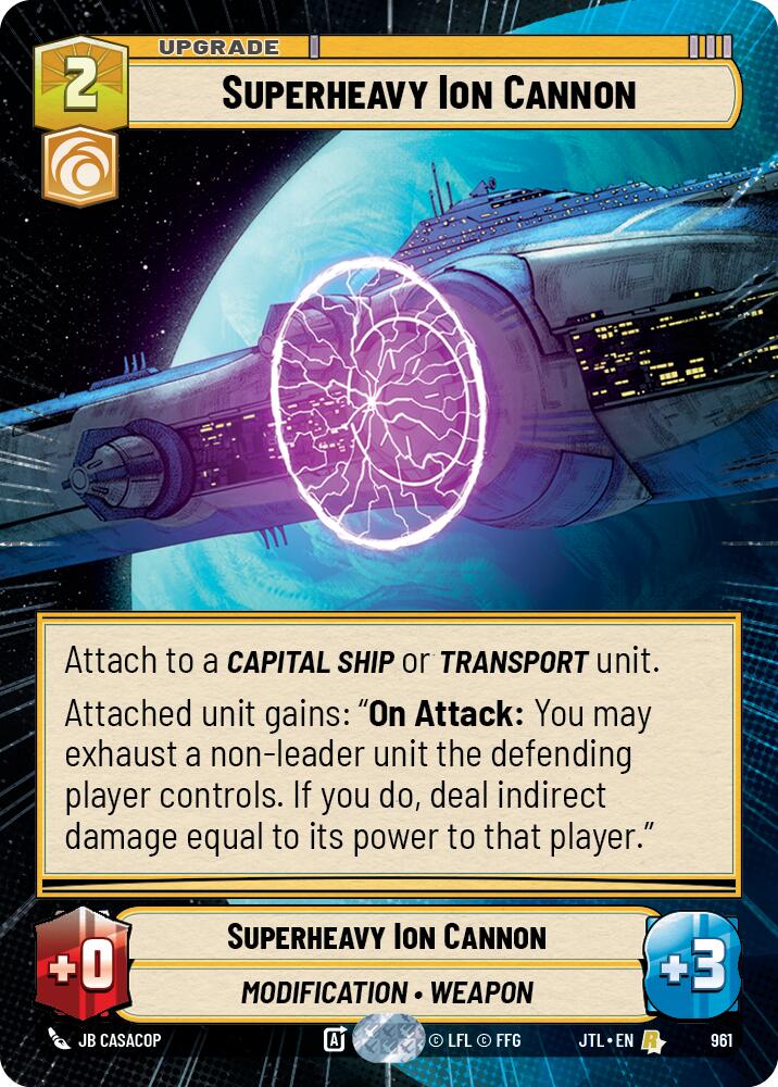 Superheavy Ion Cannon (961) (Hyperspace Foil) (961) [Jump to Lightspeed] | Shuffle n Cut Hobbies & Games