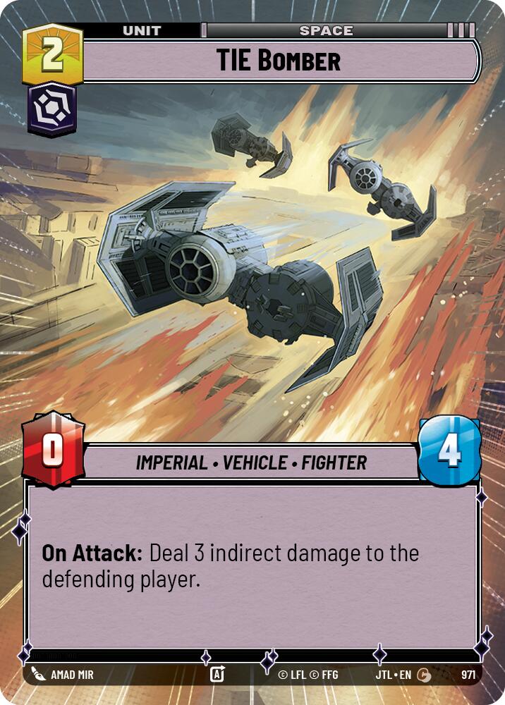 TIE Bomber (971) (Hyperspace Foil) (971) [Jump to Lightspeed] | Shuffle n Cut Hobbies & Games