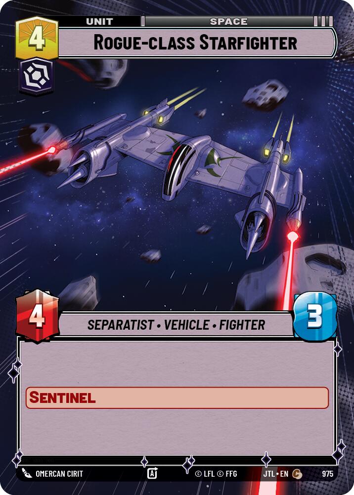 Rogue-class Starfighter (975) (Hyperspace Foil) (975) [Jump to Lightspeed] | Shuffle n Cut Hobbies & Games