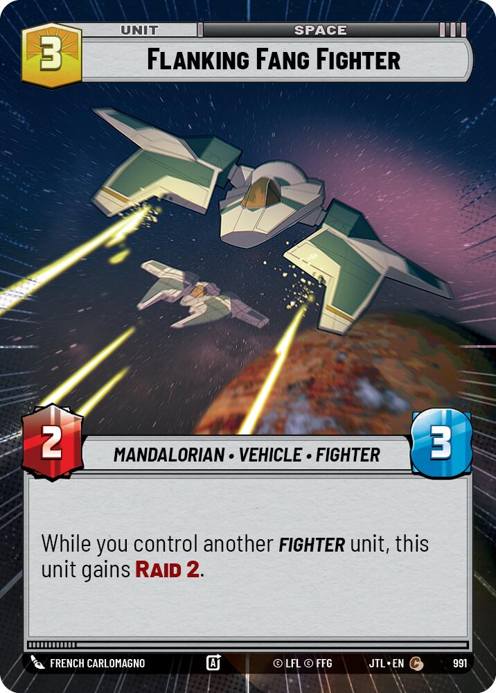 Flanking Fang Fighter (991) (Hyperspace Foil) (991) [Jump to Lightspeed] | Shuffle n Cut Hobbies & Games