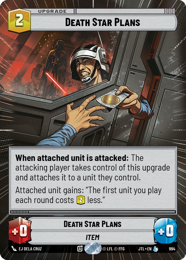 Death Star Plans (994) (Hyperspace Foil) (994) [Jump to Lightspeed] | Shuffle n Cut Hobbies & Games