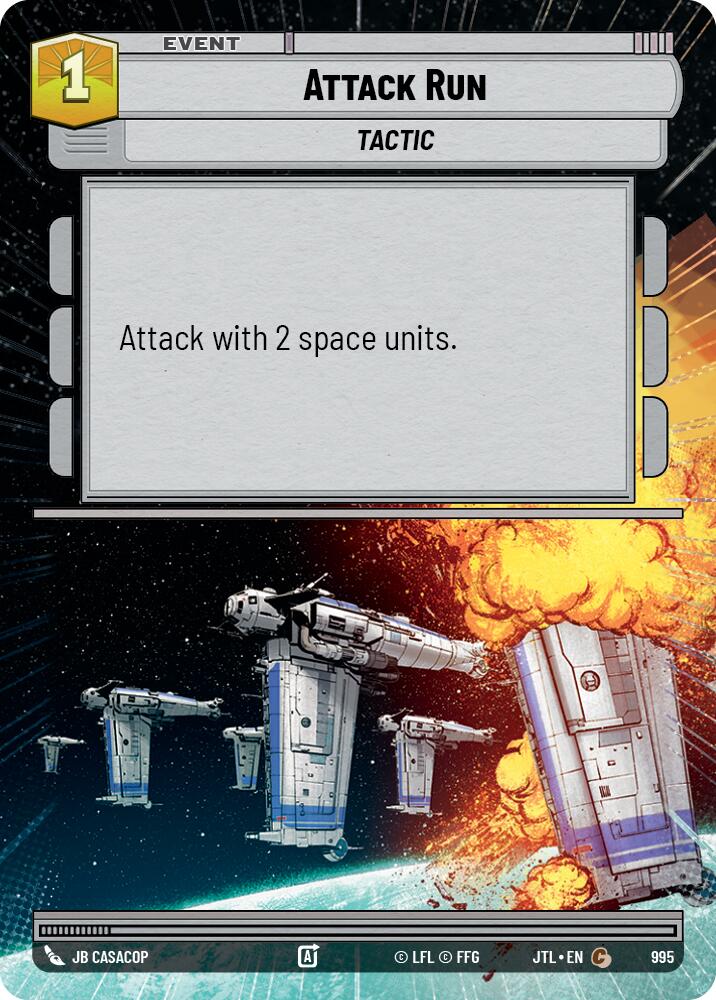 Attack Run (995) (Hyperspace Foil) (995) [Jump to Lightspeed] | Shuffle n Cut Hobbies & Games