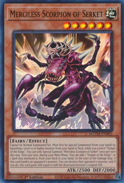 Merciless Scorpion of Serket [MZTM-EN002] Ultra Rare | Shuffle n Cut Hobbies & Games