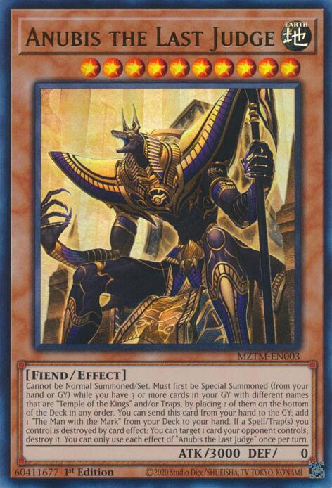 Anubis the Last Judge [MZTM-EN003] Ultra Rare | Shuffle n Cut Hobbies & Games