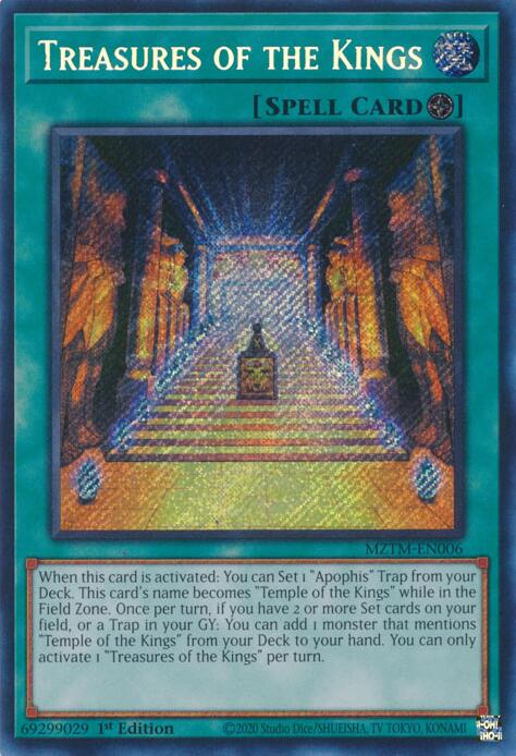 Treasures of the Kings [MZTM-EN006] Secret Rare | Shuffle n Cut Hobbies & Games