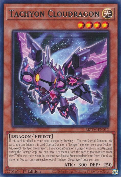 Tachyon Cloudragon [MZTM-EN012] Rare | Shuffle n Cut Hobbies & Games