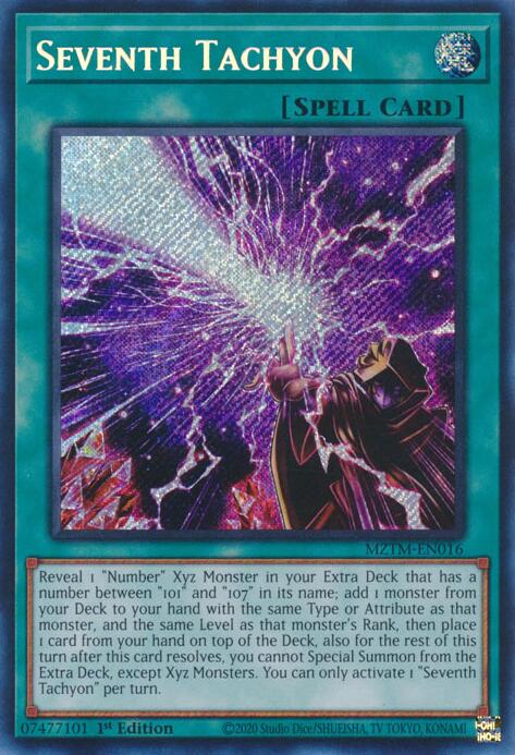 Seventh Tachyon [MZTM-EN016] Secret Rare | Shuffle n Cut Hobbies & Games