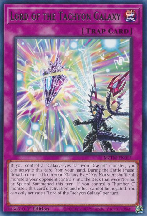 Lord of the Tachyon Galaxy [MZTM-EN017] Rare | Shuffle n Cut Hobbies & Games
