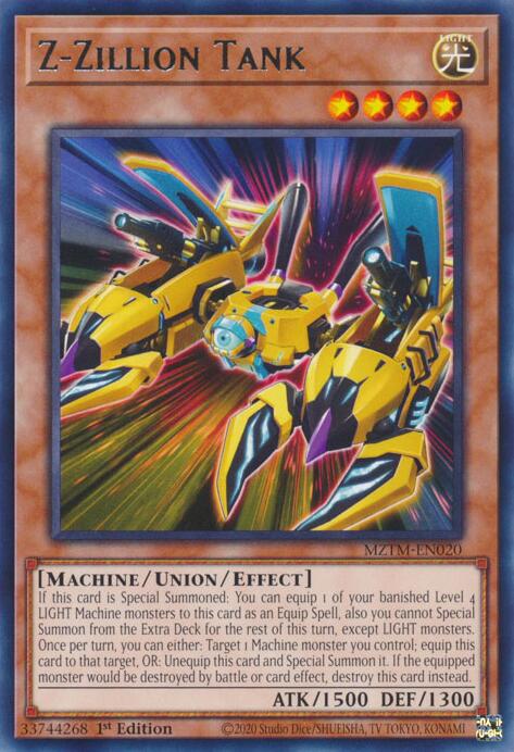 Z-Zillion Tank [MZTM-EN020] Rare | Shuffle n Cut Hobbies & Games