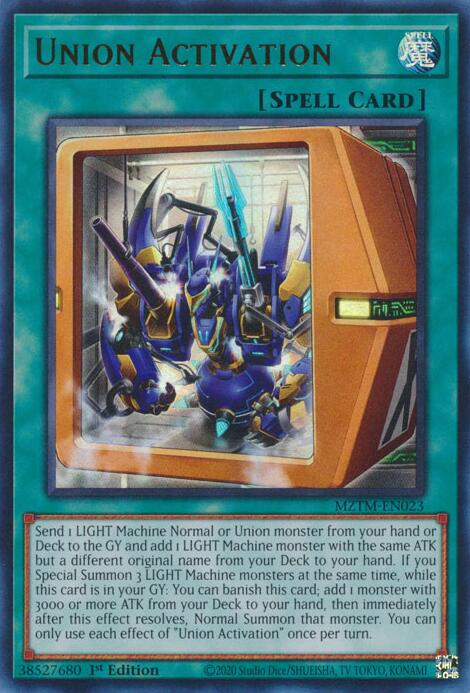 Union Activation [MZTM-EN023] Ultra Rare | Shuffle n Cut Hobbies & Games