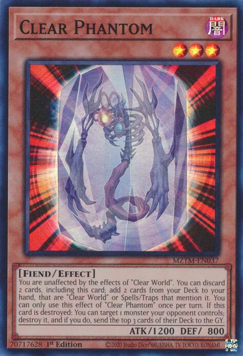 Clear Phantom [MZTM-EN037] Super Rare | Shuffle n Cut Hobbies & Games