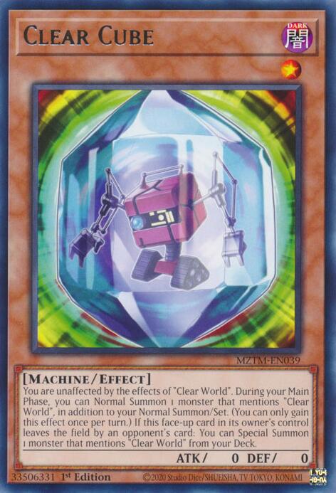 Clear Cube [MZTM-EN039] Rare | Shuffle n Cut Hobbies & Games