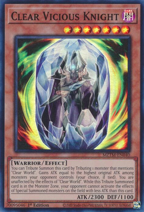Clear Vicious Knight [MZTM-EN040] Super Rare | Shuffle n Cut Hobbies & Games