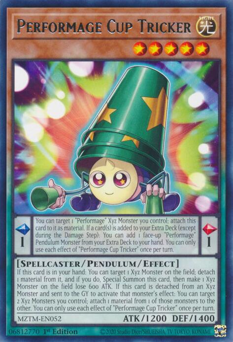 Performage Cup Tricker [MZTM-EN052] Rare | Shuffle n Cut Hobbies & Games