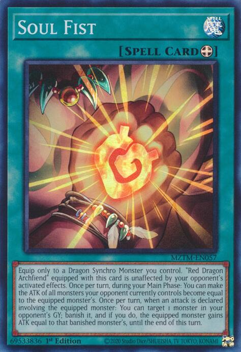 Soul Fist [MZTM-EN057] Super Rare | Shuffle n Cut Hobbies & Games