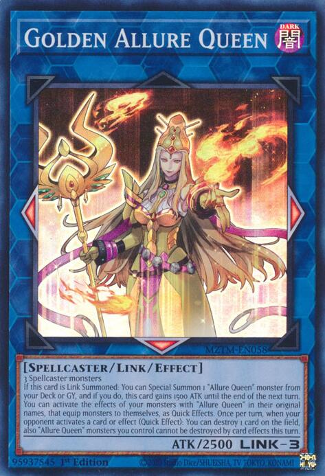 Golden Allure Queen [MZTM-EN058] Super Rare | Shuffle n Cut Hobbies & Games