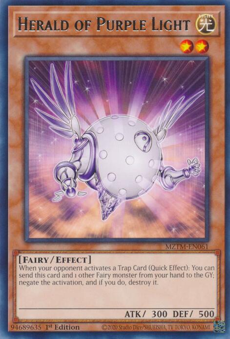Herald of Purple Light [MZTM-EN061] Rare | Shuffle n Cut Hobbies & Games