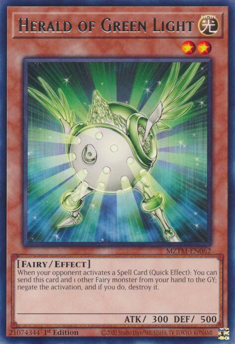 Herald of Green Light [MZTM-EN062] Rare | Shuffle n Cut Hobbies & Games